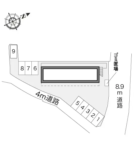 ★手数料０円★広島市安佐南区祇園８丁目　月極駐車場（LP）